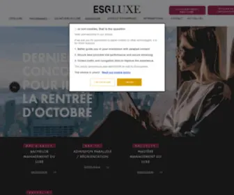 ESG-Luxe.com(L'école du management et marketing de luxe de bac à bac) Screenshot