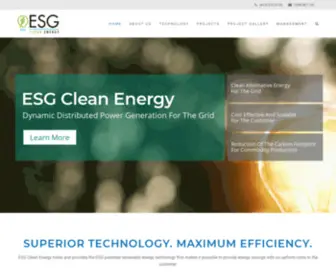 Esgcleanenergy.com(ESG was formed as a high) Screenshot