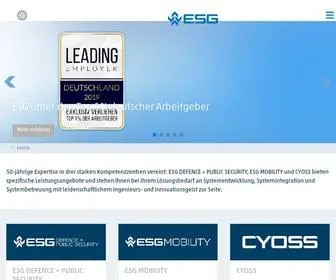 ESG.de(ESG Elektroniksystem) Screenshot