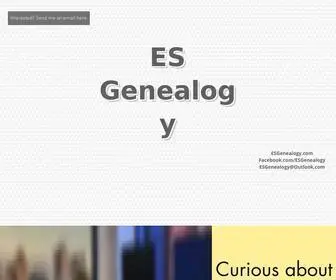 Esgenealogy.com(Home) Screenshot