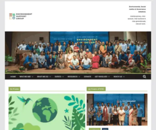 Esgindia.org(Environment Support Group) Screenshot