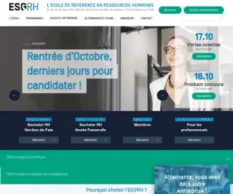 ESGRH.fr(L'Ecole des Ressources Humaines) Screenshot