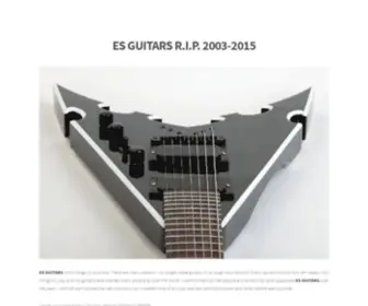 Esguitars.com(ES GUITARS) Screenshot