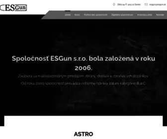 Esgun.sk(Úvod) Screenshot