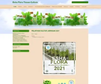 Eshaflora.com(Kultur Jaringan Esha Flora) Screenshot