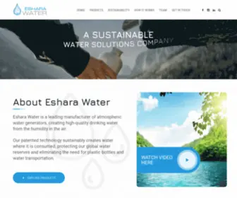 Esharawater.com(Buy Atmospheric Water Generators) Screenshot