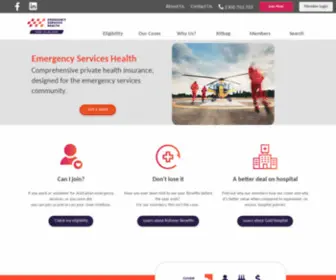 Eshealth.com.au(Emergency Services Health) Screenshot