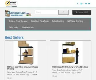 EshelvingStore.com(Industrial Boltless Shelving) Screenshot