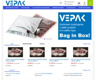 Eshop-Vepak.cz(Vakuové sáčky) Screenshot