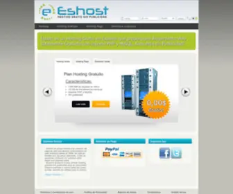 Eshost.com.ar(Hosting Gratis sin Publicidad) Screenshot