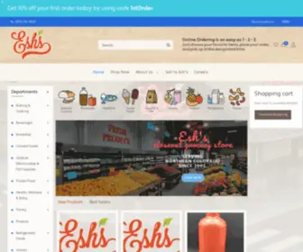 Eshsgrocery.com(Esh's Grocery Market) Screenshot