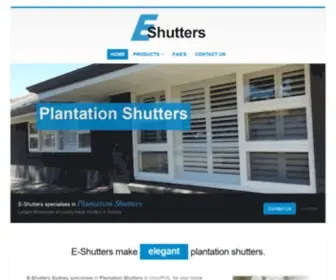 Eshutters.com.au(Plantation shutters) Screenshot