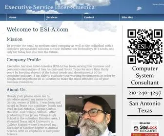 Esi-A.com(San Antonio Texas Computer System Consultant) Screenshot