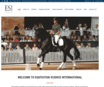 Esi-Education.com(Equitation Science) Screenshot