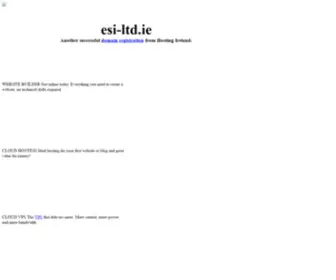 Esi-LTD.ie(Your domain name has been successfully registered with Hosting Ireland) Screenshot