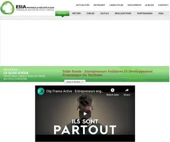 Esia.org(France) Screenshot