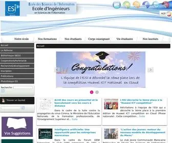 Esi.ac.ma(Ecole des Sciences de l'Information) Screenshot