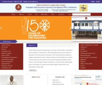 Esicoimbatore.org(ESI Insurance Scheme) Screenshot