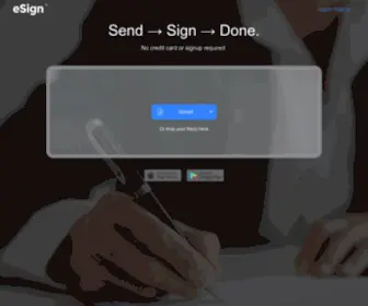Esign.com(100% FREE Electronic Signature & Online Notary) Screenshot