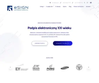 Esign.pl(Kwalifikowany podpis elektroniczny) Screenshot