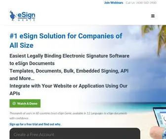Esigngenie.com(Online Signatures) Screenshot