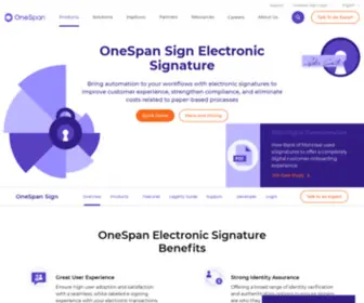 Esignlive.com.au(OneSpan Sign) Screenshot