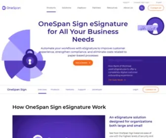 Esignlive.com(OneSpan) Screenshot