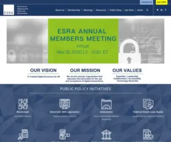 Esignrecords.org(ESRA) Screenshot