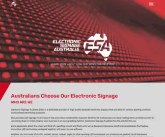 Esignsaus.com(Electronic Scoreboards in Australia) Screenshot
