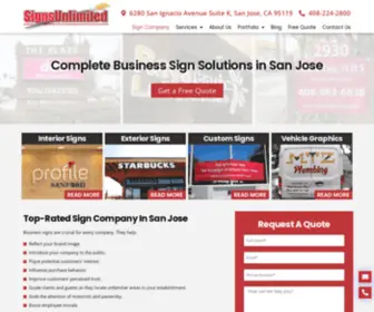 Esignsunlimited.com(Signs Unlimited) Screenshot