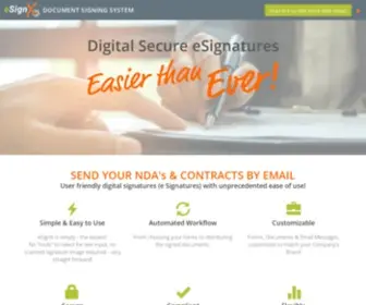 Esignx.com(Digital Signatures) Screenshot