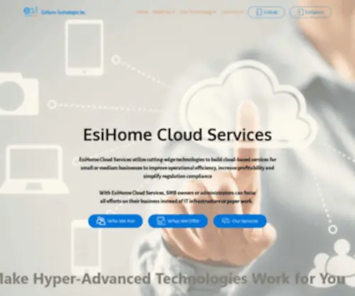 Esihome-Tech.com(​EsiHome Cloud Services​) Screenshot