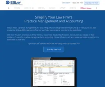 Esilaw.com(Home Page) Screenshot