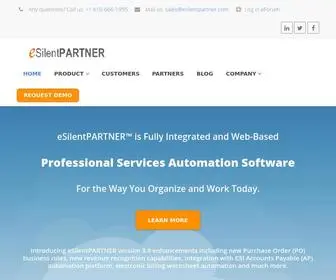 Esilentpartner.com(Ad Agency & Professional Services Software) Screenshot