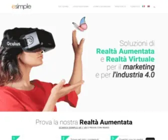 Esimple.it(Soluzioni di Realtà Aumentata e Realtà Virtuale per il marketing e per l'industria 4.0) Screenshot