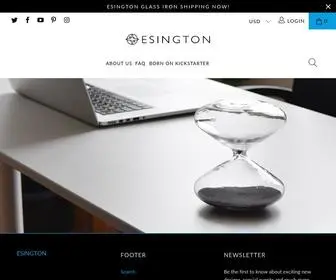 Esington.com(The Esington Glass) Screenshot