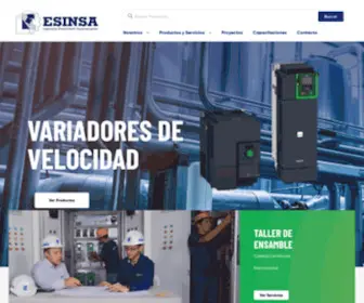 Esinsa.com(Equipos y materiales eléctricos en Guatemala y El Salvador) Screenshot