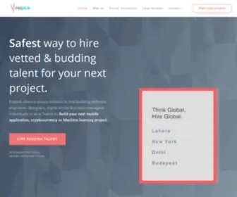 Esipick.com(Hire Curated & Trusted Talent on Demand) Screenshot