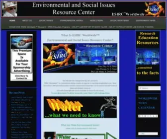 Esircworldwide.com(ESIRC Worldwide Global Water and Social Issues Resources) Screenshot