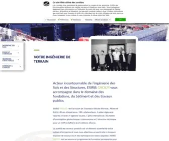 Esiris-Group.com(Ingénierie des Sols et des Structures) Screenshot