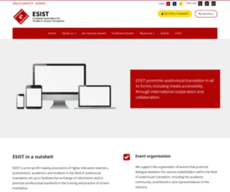 Esist.org(European Association for Studies in Screen Translation) Screenshot