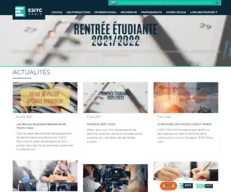 Esitc-Cachan.fr(Ecole Supérieure d'ingénieurs des Travaux de la Construction) Screenshot