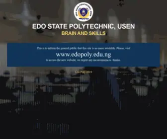 Esitmusen.edu.ng(Edo State Institute Of Technology & Management) Screenshot