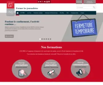 ESJ-Pro.fr(Perfectionnement pour les journalistes) Screenshot