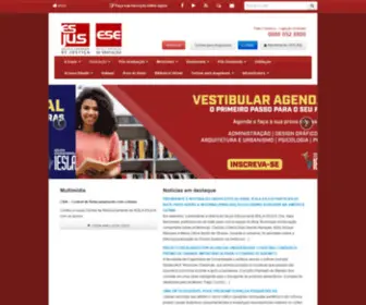 Esjus.com.br(Escola Superior de Justiça) Screenshot