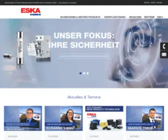 Eska-Fuses.de(Sicherungen & passive Bauelemente von ESKA aus Kassel) Screenshot