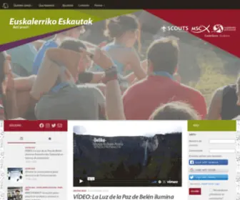 Eskaut.org(Euskalerriko Eskautak) Screenshot