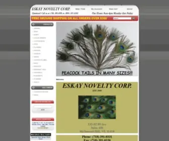 Eskayfeathers.com(Wholesale Feathers for Sale) Screenshot