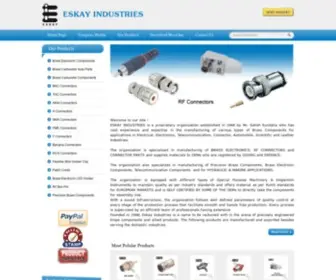 Eskayindustries.com(Precision Brass Components Manufacturer) Screenshot