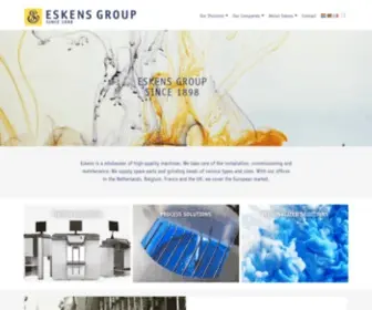 Eskens.com(Eskens, more than just machines) Screenshot